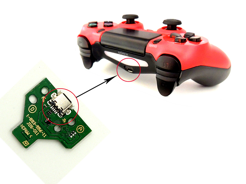 PS4 Controller USB Charging Port Socket Board (12pin)