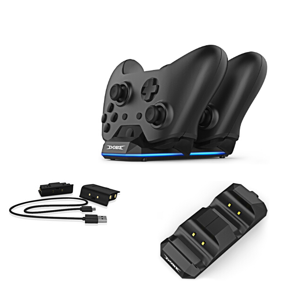 Dual Charging Dock Controller Charge for Xboxone and xboxone slim Stand Bracket With 2 Set Rechargea