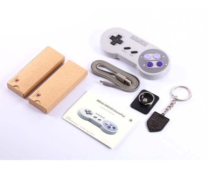 8Bitdo Bluetooth Wireless Classic SNES30 Controller for iOS and Android Gamepad - PC Mac Linux