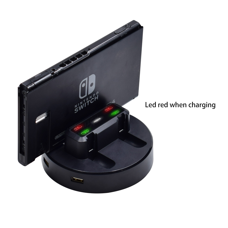 Charging Dock for Nintendo Switch Joy-Con &Pro Controller & Switch Console 