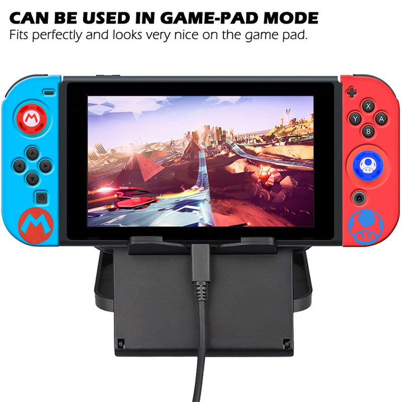 Silicone Case and Thumb stick cap For Nintendo Switch Joy-Con